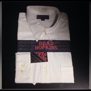 NWT Men's long sleeves white shirt